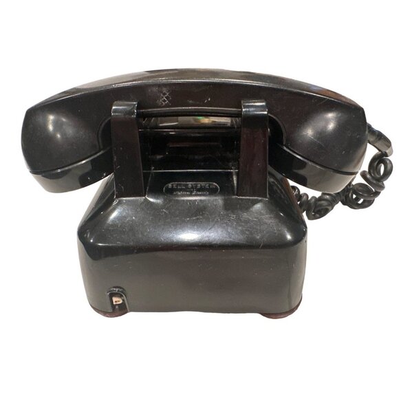 Vintage Western Electric Bell Embellished Rotary Black Phone - Picture 3 of 5